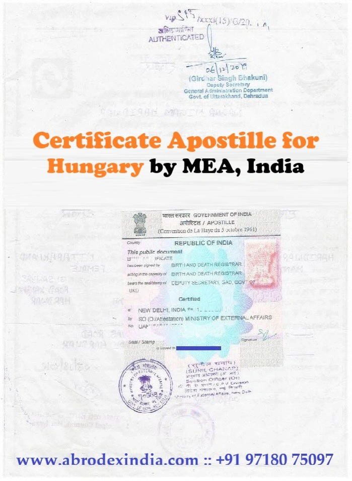 Apostille for Hungary