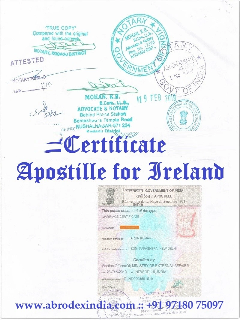 Apostille for Ireland