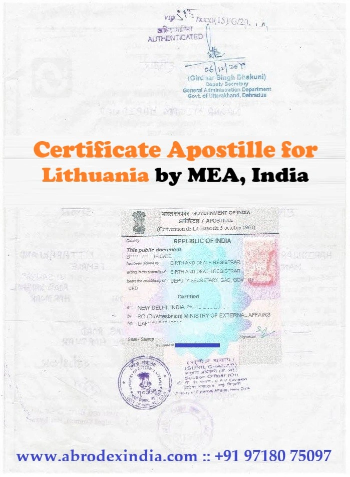 Apostille for Lithuania