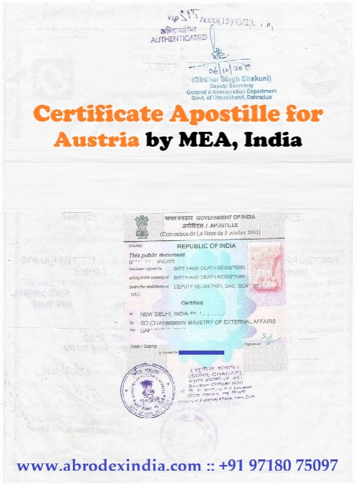 Apostille for Austria
