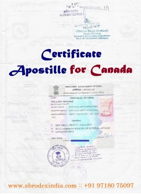 Apostille for Canada