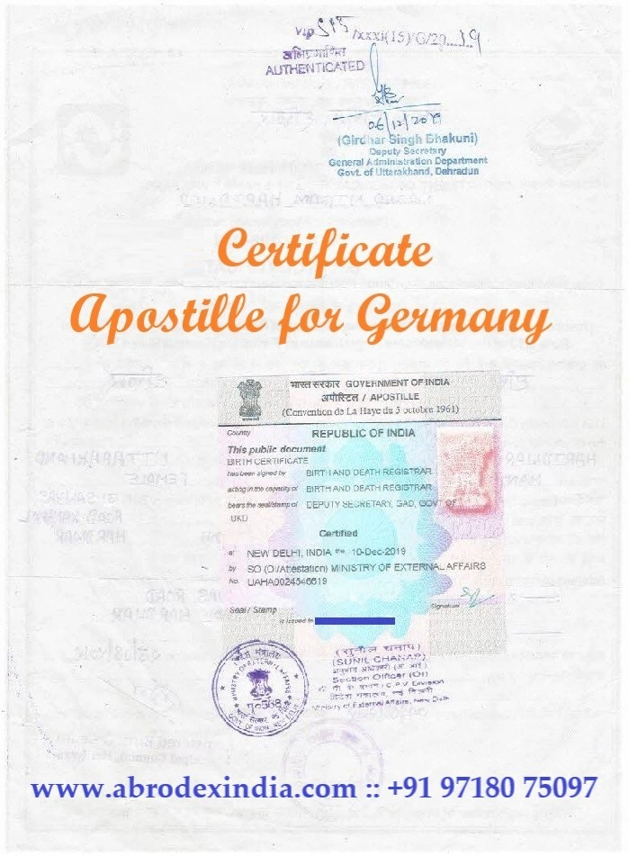 Apostille for Germany