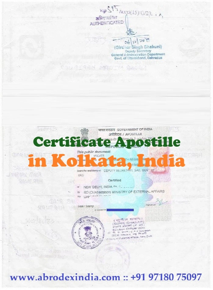 Apostille in Kolkata