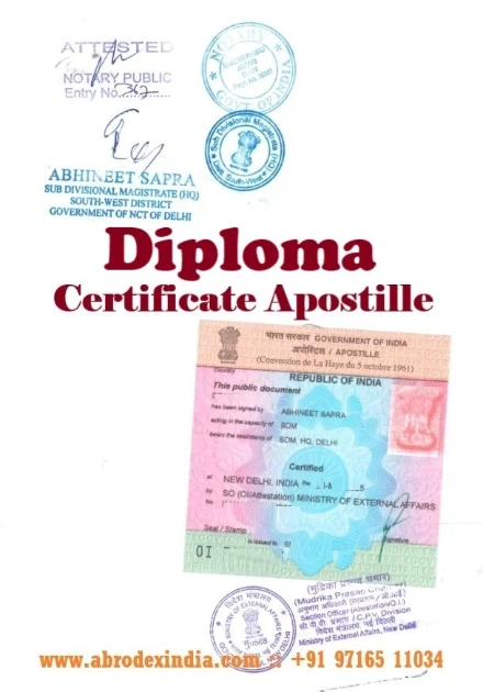Diploma Certificate Apostille