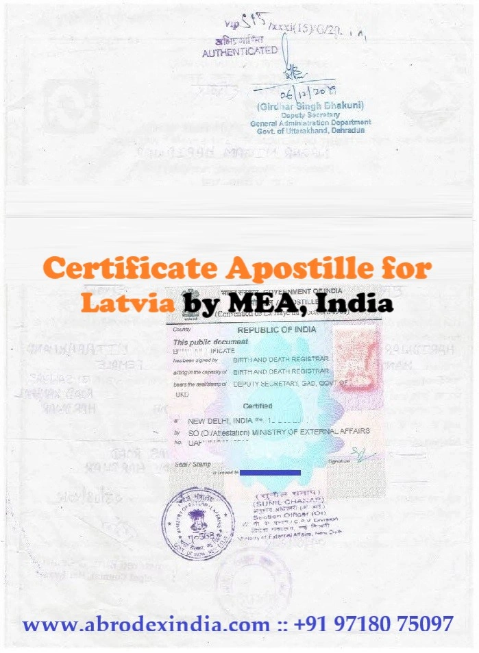 Apostille for Latvia