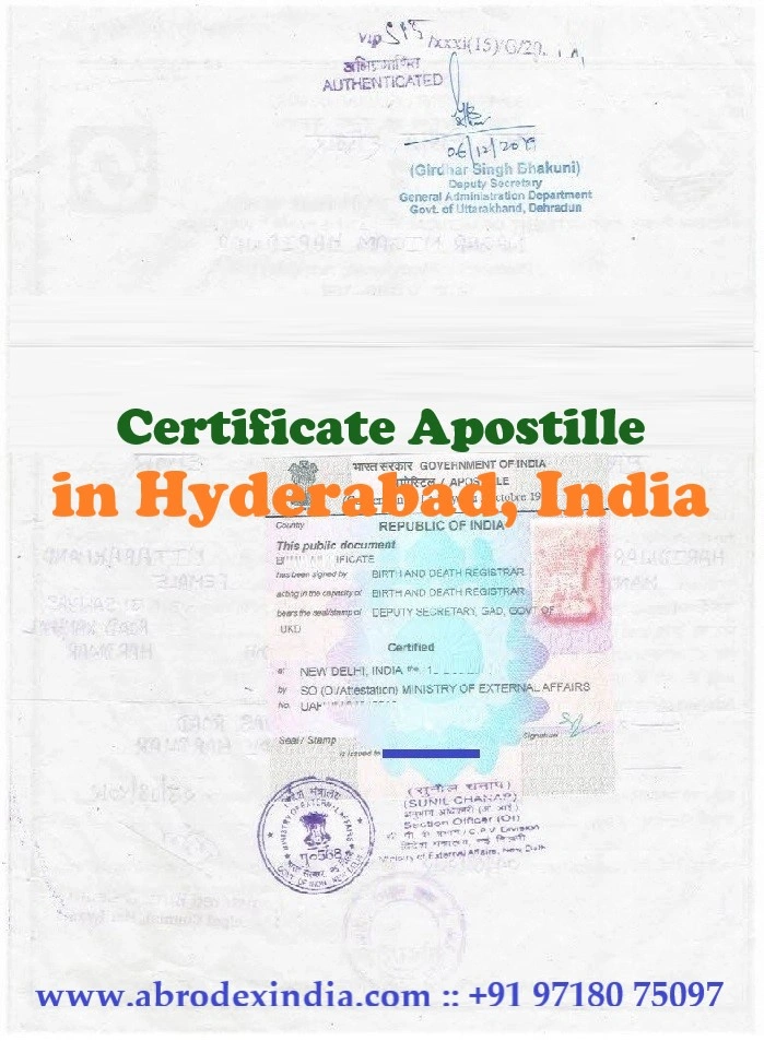 Apostille in Hyderabad