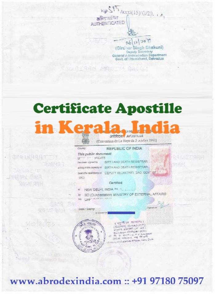 Apostille in Kerala