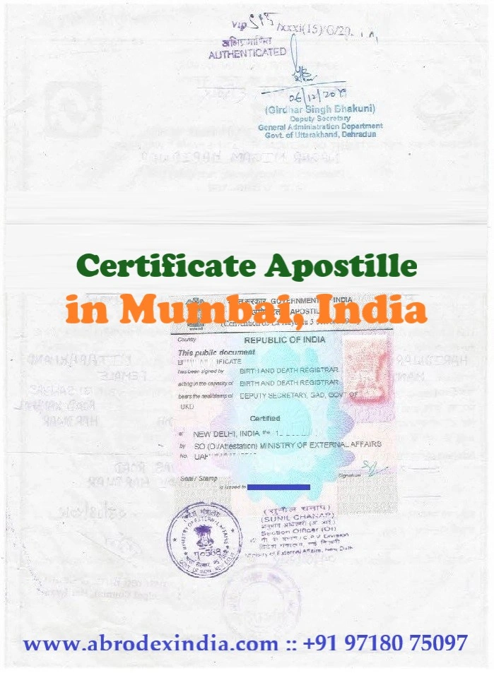 Apostille in Mumbai