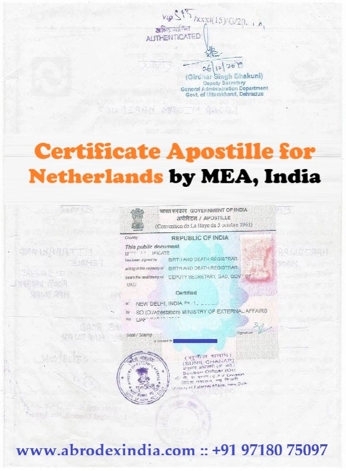 Apostille for Netherlands
