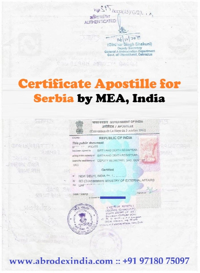 Apostille for Serbia