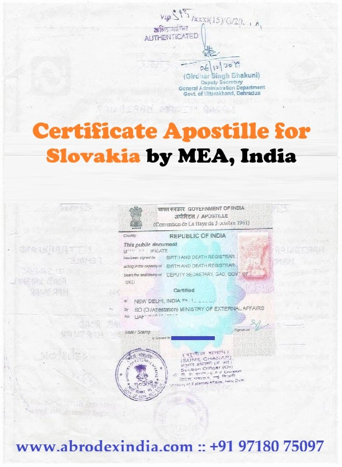 Apostille for Slovakia