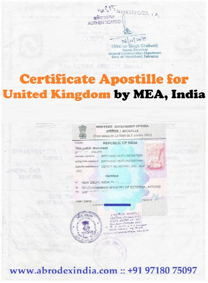Apostille for UK
